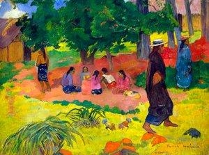 タペラマハナ、午後遅く、1892年。 作： Paul Gauguin