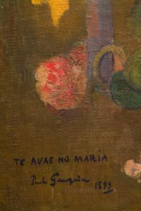 メアリーの足 作： Paul Gauguin
