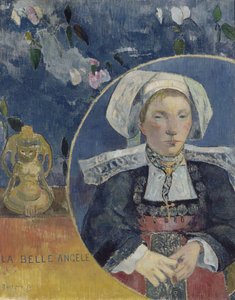 美しいアンジェール、1889 作： Paul Gauguin