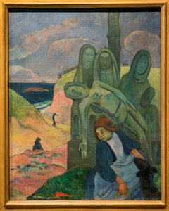 緑のキリスト」 - ポール・ゴーギャン (1848-1903) - 92 cm x 73 cm - ベルギー王立美術館 - ポスト印象派 - ブルトン・カルヴァリー 作： Paul Gauguin