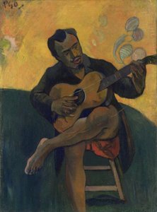 ギタリスト、1894 作： Paul Gauguin