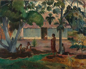 大きな木、1891 作： Paul Gauguin
