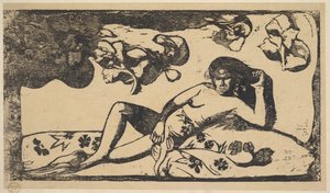 美の女王-ランゴラス、1898年。 作： Paul Gauguin