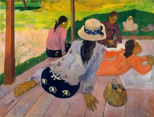 シエスタ、ca。 1892-94。 作： Paul Gauguin