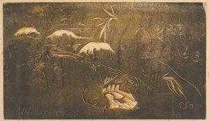 宇宙が創造される、1893-94。 作： Paul Gauguin