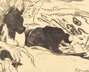 ウォッシャーウーマン ウォッシャーズ、1889年。 作： Paul Gauguin