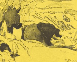 ウォッシャーウーマン ウォッシャーズ、1889年 作： Paul Gauguin