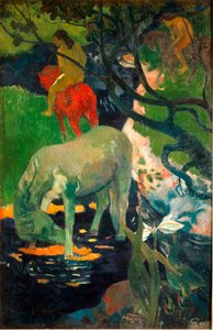 白馬」（油彩・キャンバス 作： Paul Gauguin