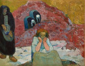 ワインの収穫、人間の悲惨さ、1888 年。 作： Paul Gauguin