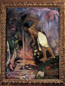 不思議な水（パパ・モー） 絵画：ポール・ゴーギャン（1848-1903） 1893年 個人蔵。 作： Paul Gauguin
