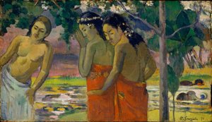 3人のタヒチ女性、1896年 作： Paul Gauguin