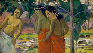 3人のタヒチ女性、1896年。 作： Paul Gauguin