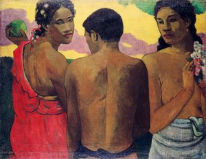 3人のタヒチアン 作： Paul Gauguin