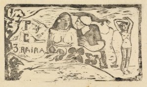 1895年以降のLe Sourire Title of the Smileのタイトルページ。 作： Paul Gauguin