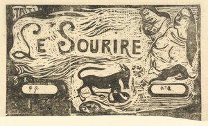 1895年以降のLe Sourire Title of the Smileのタイトルページ。 作： Paul Gauguin
