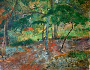 マルティニークの熱帯の風景 作： Paul Gauguin