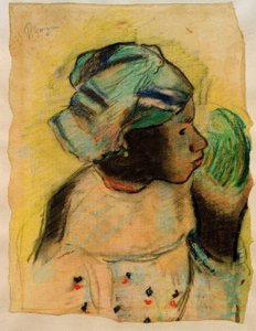 女性の頭、マルティニーク 作： Paul Gauguin