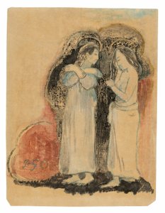 2 つの立っているタヒチの女性 作： Paul Gauguin