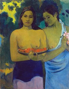 二人のタヒチアン 作： Paul Gauguin