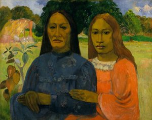 2人の女性、1901年または1902年。 作： Paul Gauguin