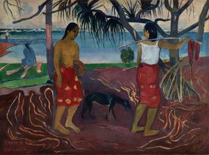 パンダナスの下 作： Paul Gauguin
