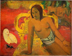 ヴァイルマティ-マルキーズ諸島の女性 作： Paul Gauguin