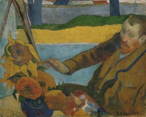 ヒマワリを描いたヴィンセントファンゴッホ 作： Paul Gauguin