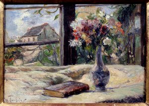 花の花瓶ポール・ゴーギャン（1848 - 1903）の絵画 作： Paul Gauguin