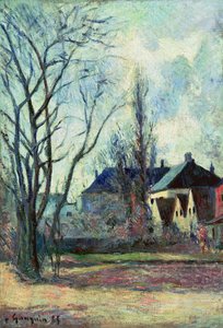 コペンハーゲンの冬の風景、1885 作： Paul Gauguin