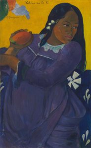 タヒチ語  マンゴーと女 作： Paul Gauguin