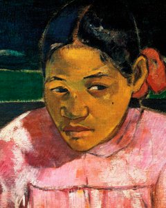 「タヒチの女たち」または「オン・ザ・ビーチ」（詳細 作： Paul Gauguin