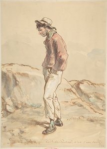 海岸に立つ水夫、1859-60年。 作： Paul Gavarni