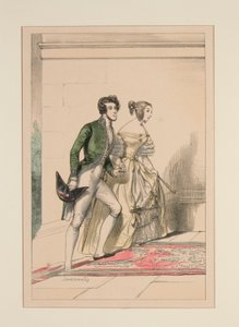 宮廷衣装1837年、 作： Paul Gavarni