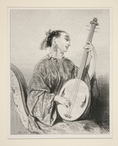 中国の歌手。 作： Paul Gavarni