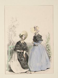 1837 年 7 月。麦わら帽子。 作： Paul Gavarni