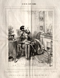 若い男の生涯、1842年。 作： Paul Gavarni
