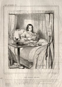 女優：Auプチレバー...、1843年。 作： Paul Gavarni