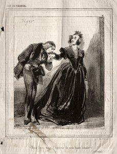女優: 私たちの手にキスをしてくれませんか? 作： Paul Gavarni