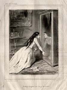 女優：主を守れ！ 1843年、クリスチャンの処女。 作： Paul Gavarni