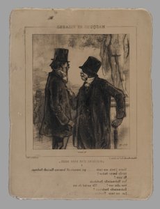 Mosieu の石版画 j 作： Paul Gavarni