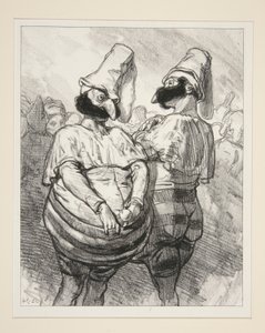 私たちは知らない2つのドミノを維持しています 作： Paul Gavarni
