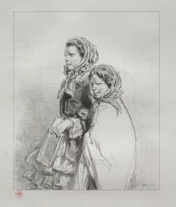 Par-ci、par-lá：私の娘が歌った、1854-1856。 作： Paul Gavarni
