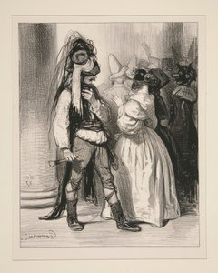 バル・ムサードの波に流された哀れなエルヴィア 作： Paul Gavarni