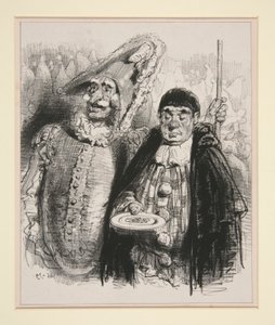 喉の渇きで死にかけている不​​幸な人の健康のために飲む 作： Paul Gavarni