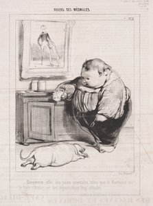 メダルの逆転、1842年。 作： Paul Gavarni