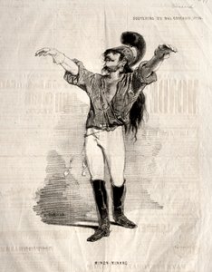 バル・チカールの思い出：ミニヨン・ミナール 作： Paul Gavarni