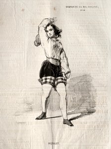 お土産デュバルシカール：ピストレット、1843年。 作： Paul Gavarni