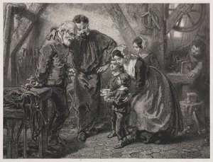 働く男の誕生日 作： Paul Gavarni