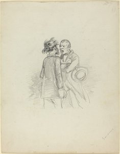 2 人の男性が主張 作： Paul Gavarni