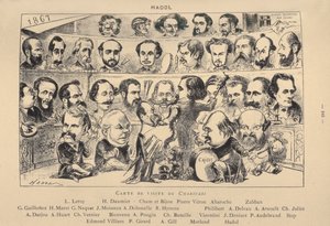 チャリヴァリ名刺、1867年 作： Paul Hadol